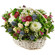 basket of chrysanthemums and roses. Latvia