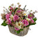 floral arrangement in a basket. Latvia